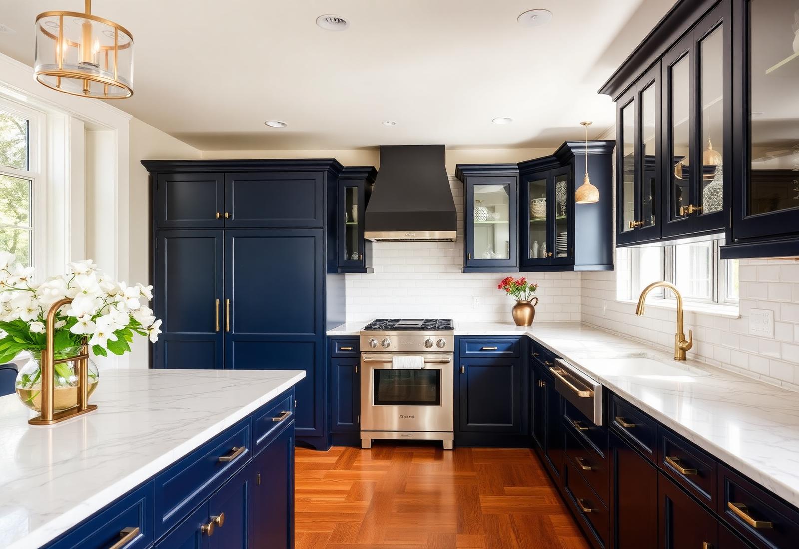 Heritage Navy Kitchen